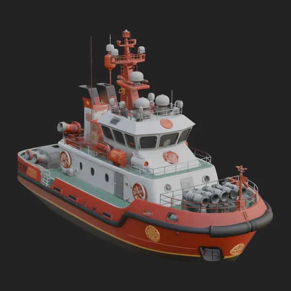 Harbour Tugboat Model Design 7