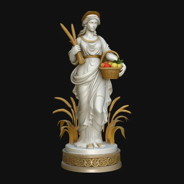 Harvest Goddess Statue Design 3