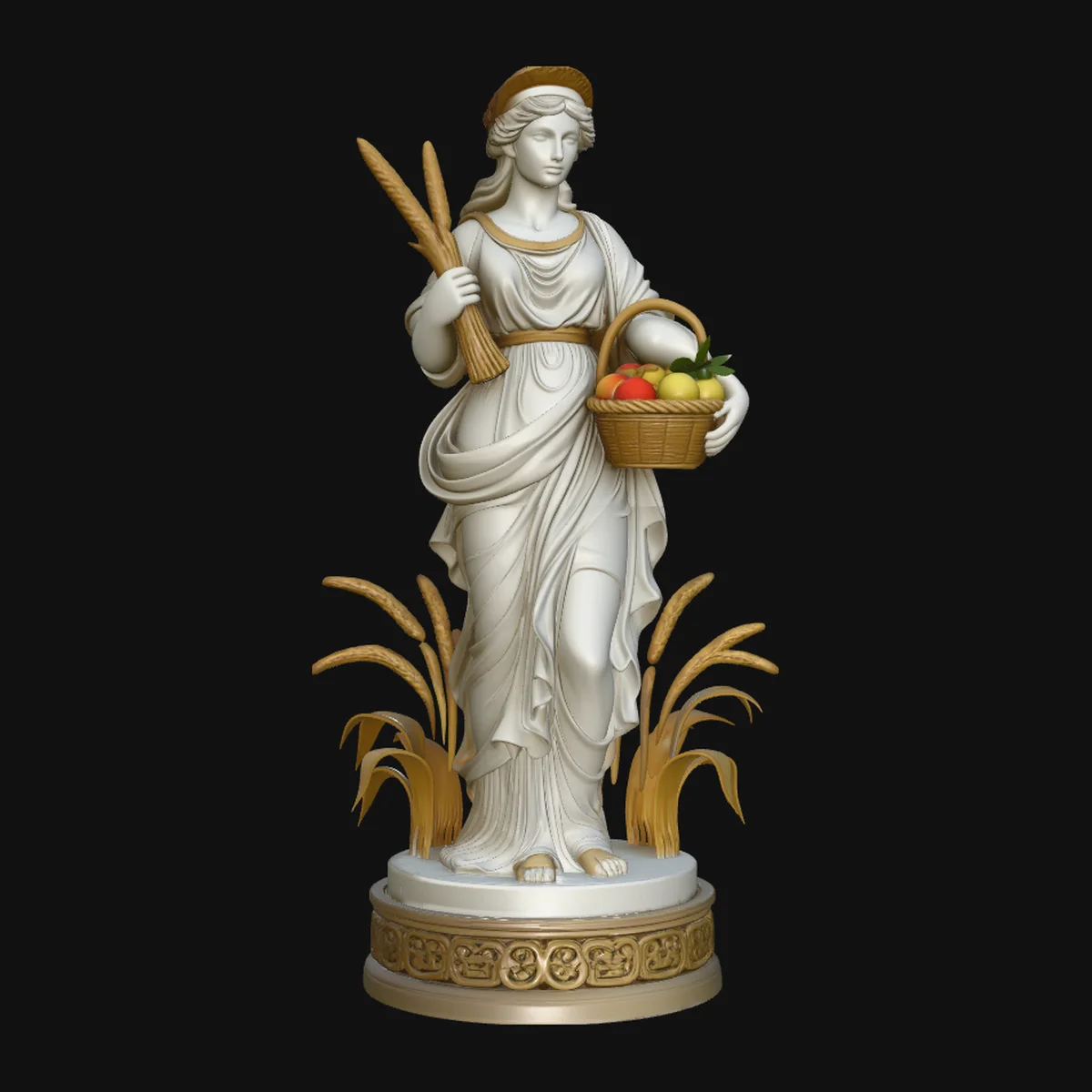 Harvest Goddess Statue Design 3