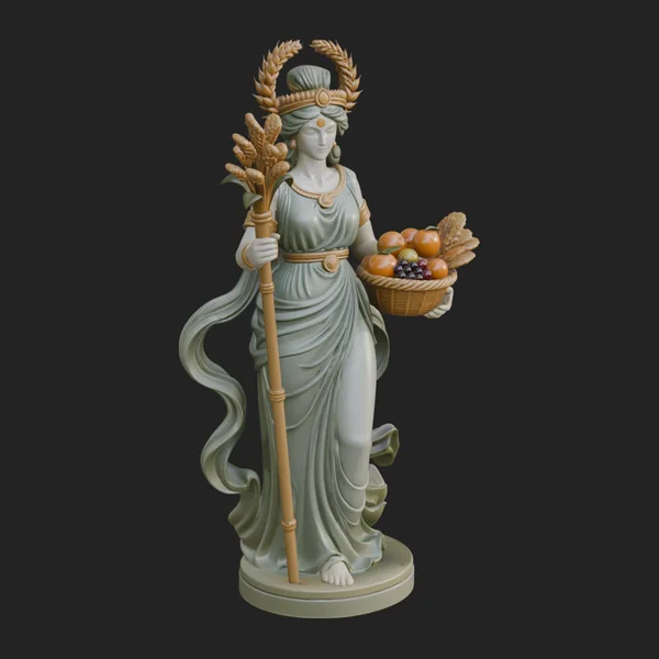 Harvest Goddess Statue Design 4