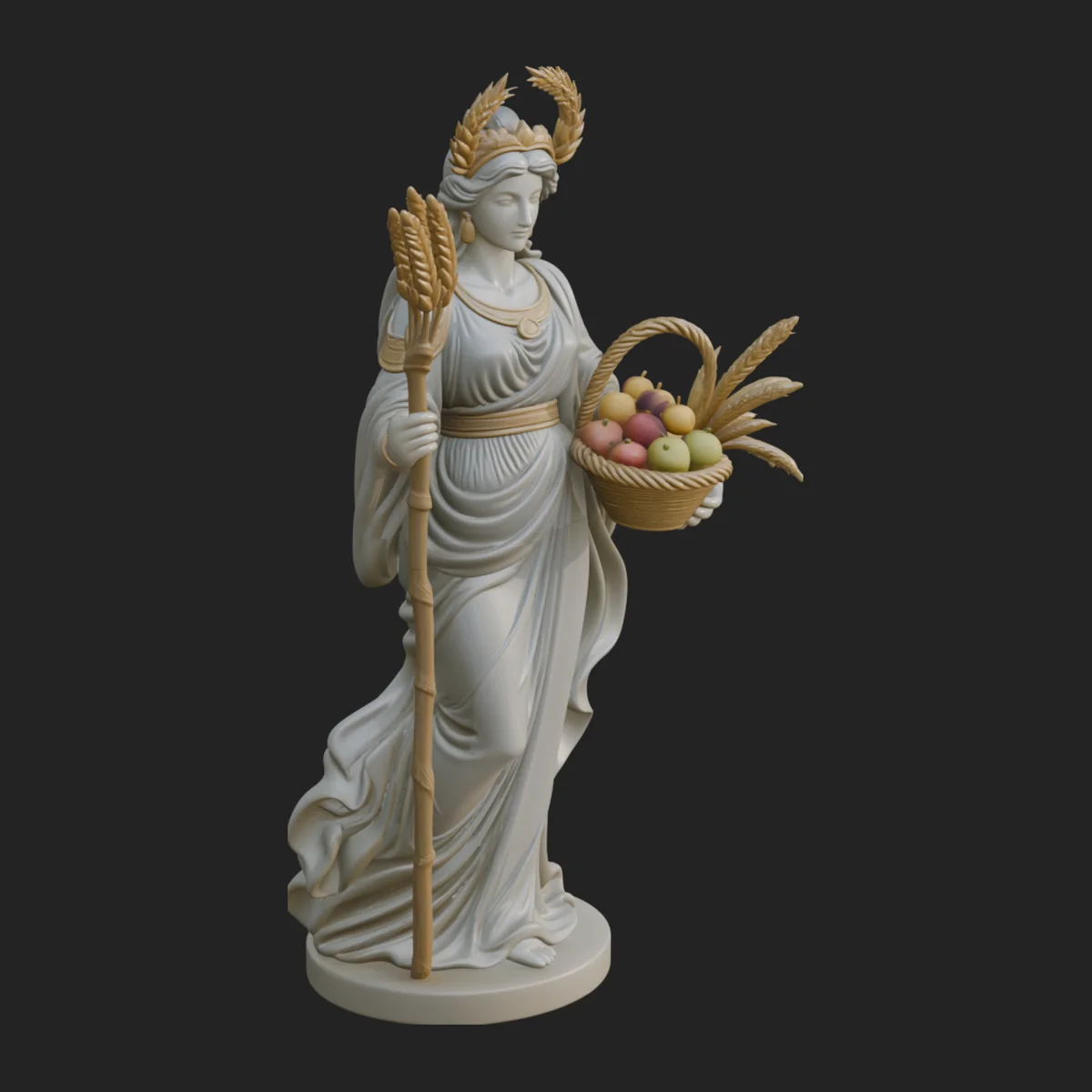 Harvest Goddess Statue Design 5