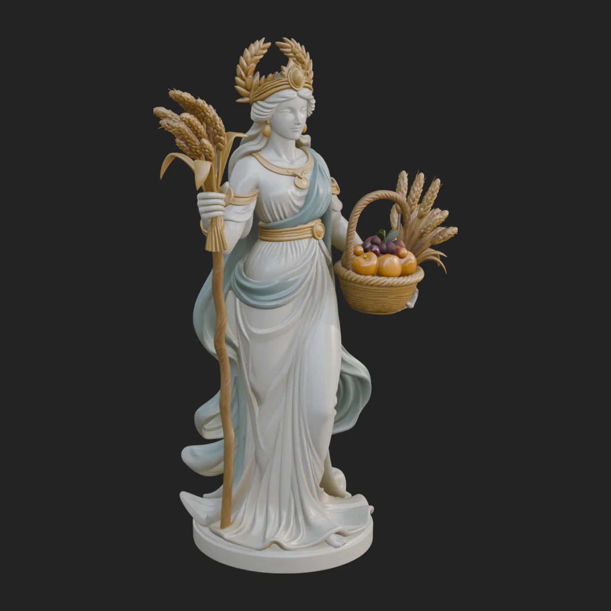 Harvest Goddess Statue Design 7