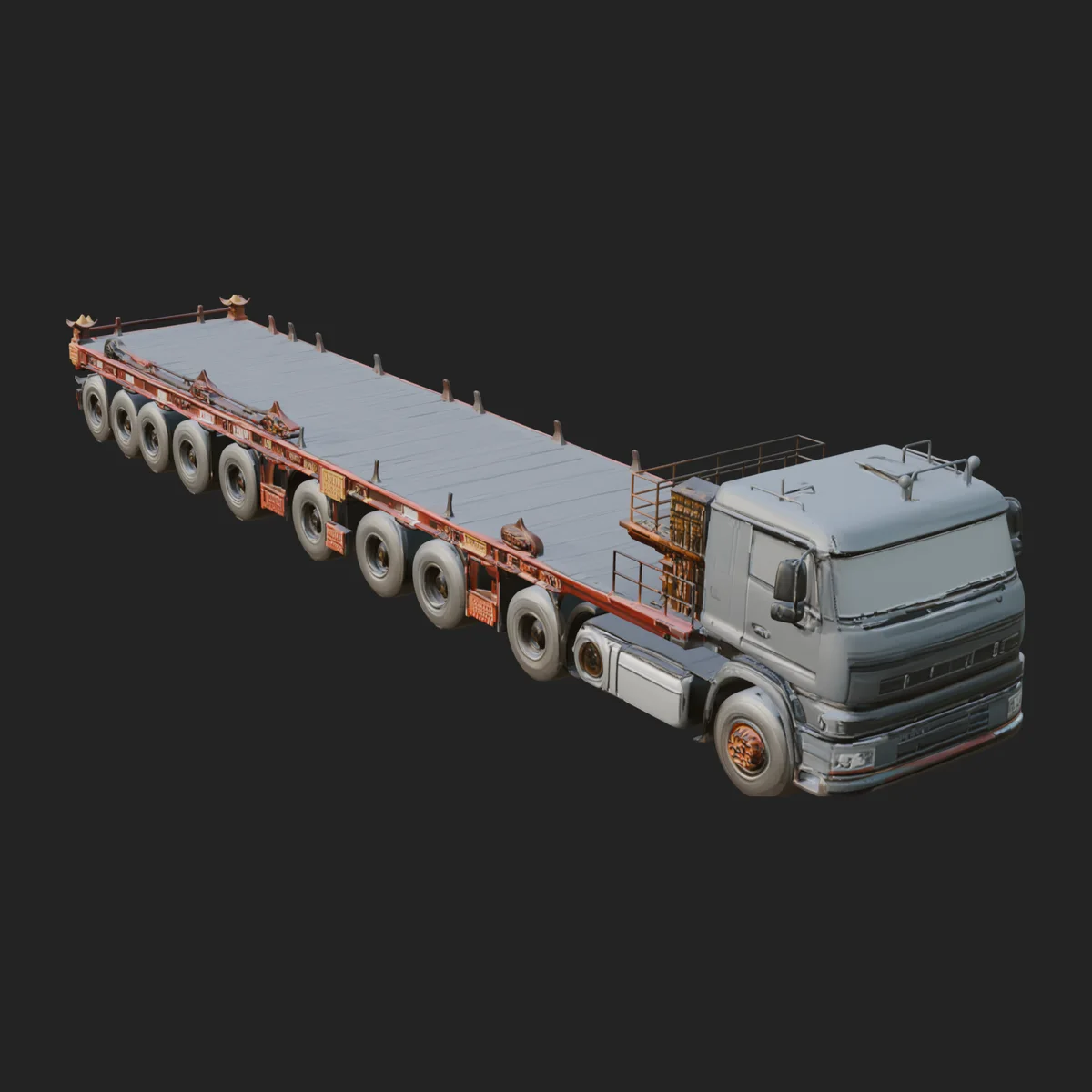 Heavy Haul Trailer Model Design 3
