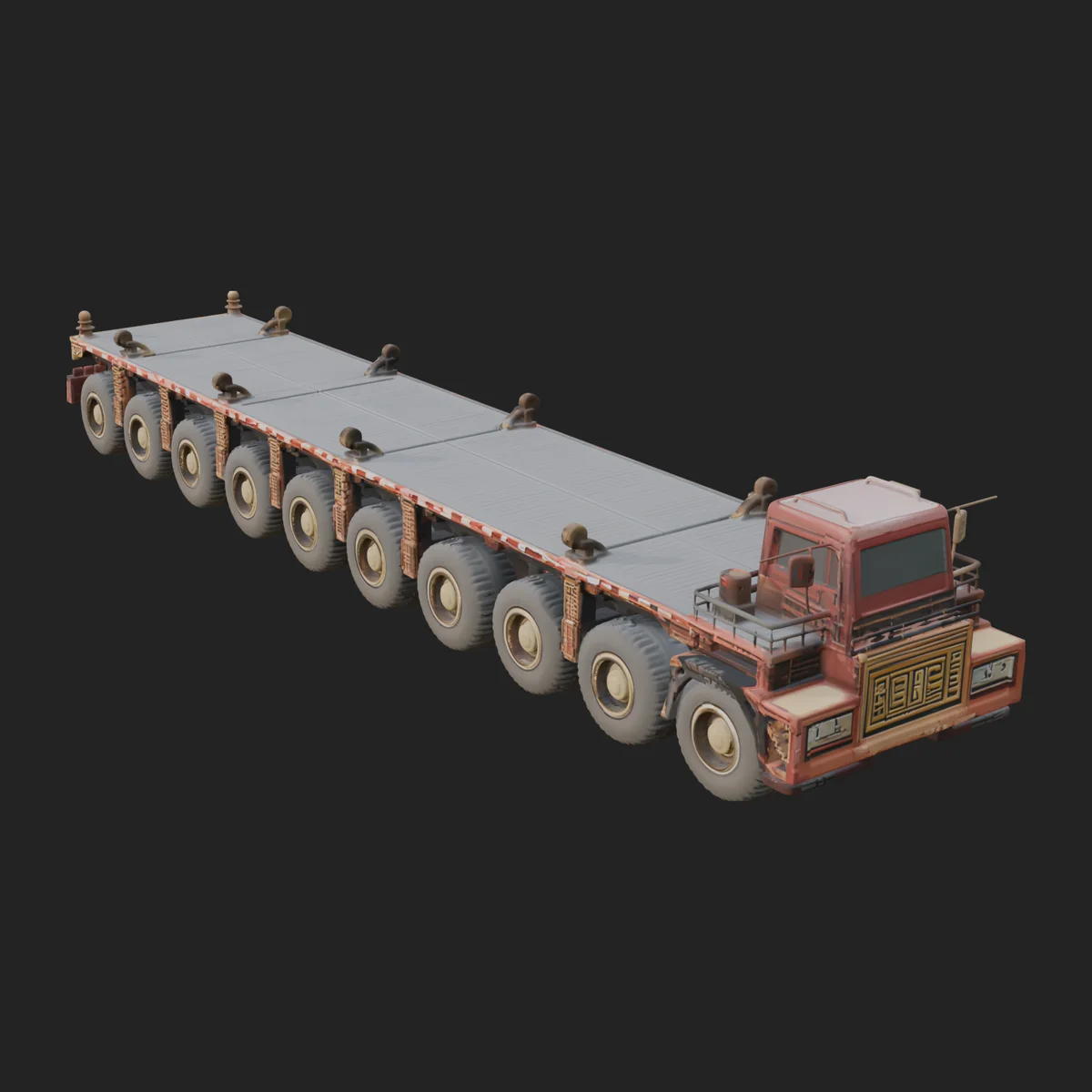 Heavy Haul Trailer Model Design 7