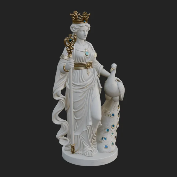 Hera with Peacock Statue Design 5