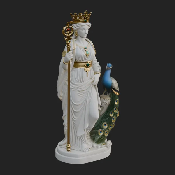 Hera with Peacock Statue Design 7