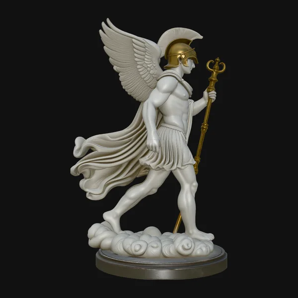 Hermes with Caduceus Statue Design 3