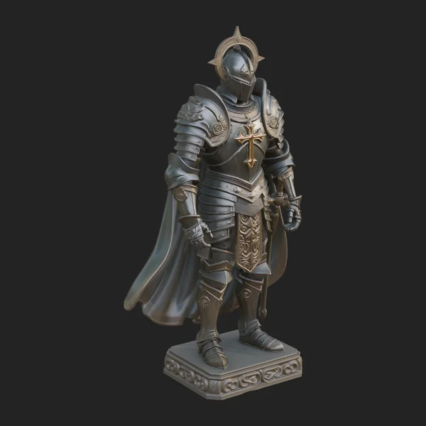 Holy Knight Statue Design 1