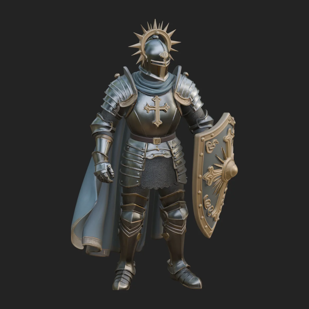 Holy Knight Statue Design 2