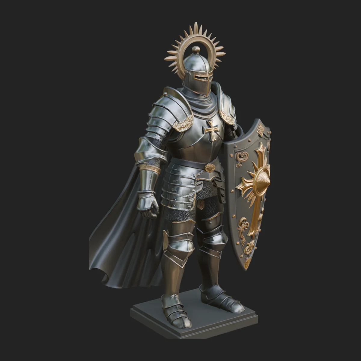 Holy Knight Statue Design 4