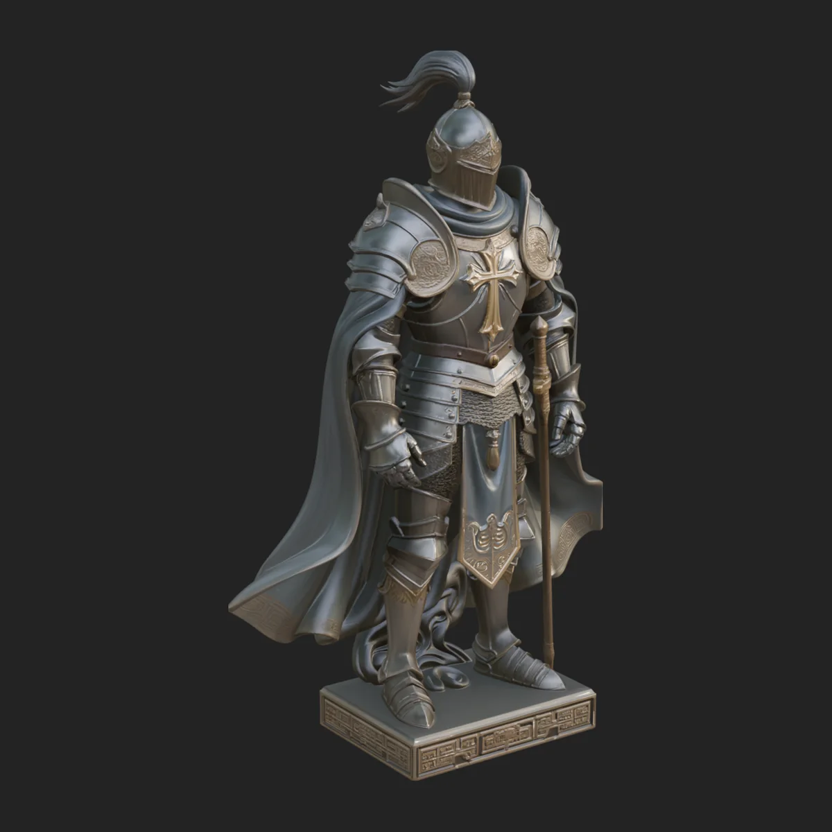 Holy Knight Statue Design 5