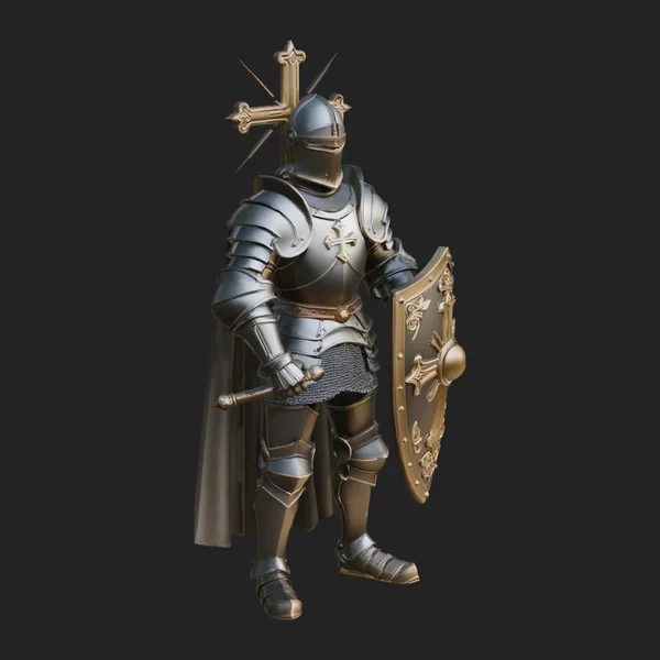 Holy Knight Statue Design 6