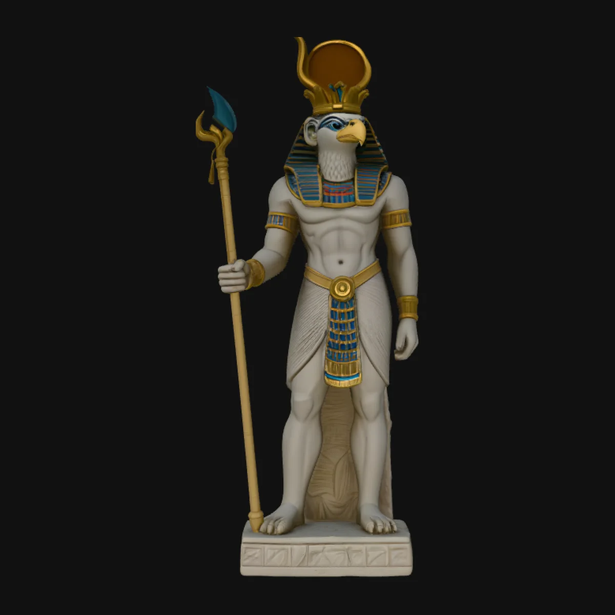 Horus Egyptian God Statue Design 1