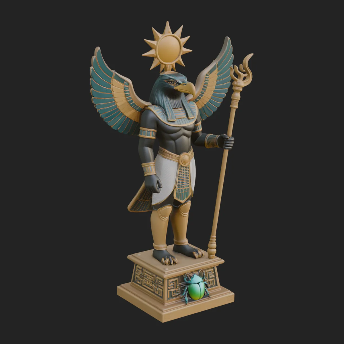 Horus Egyptian God Statue Design 10