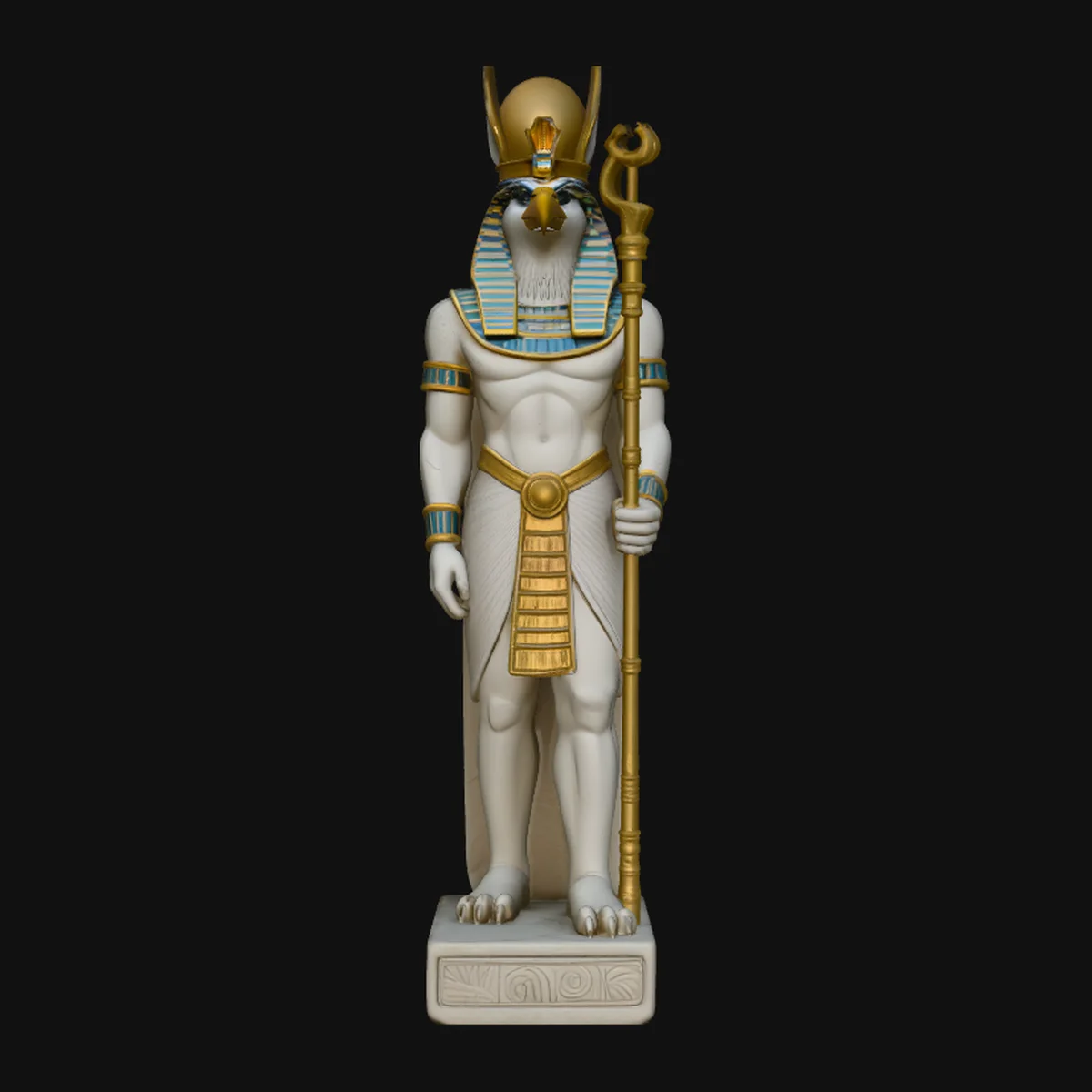 Horus Egyptian God Statue Design 3