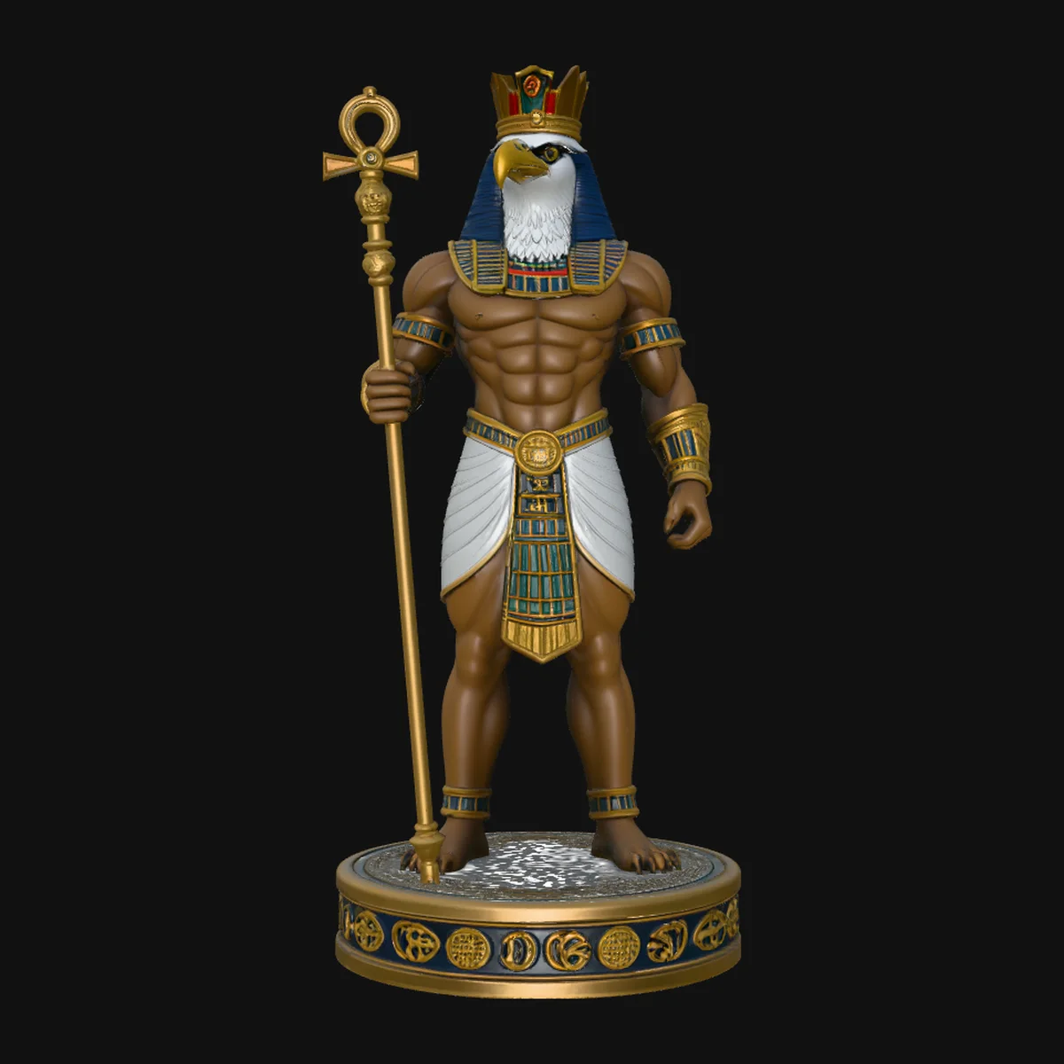 Horus Egyptian God Statue Design 4