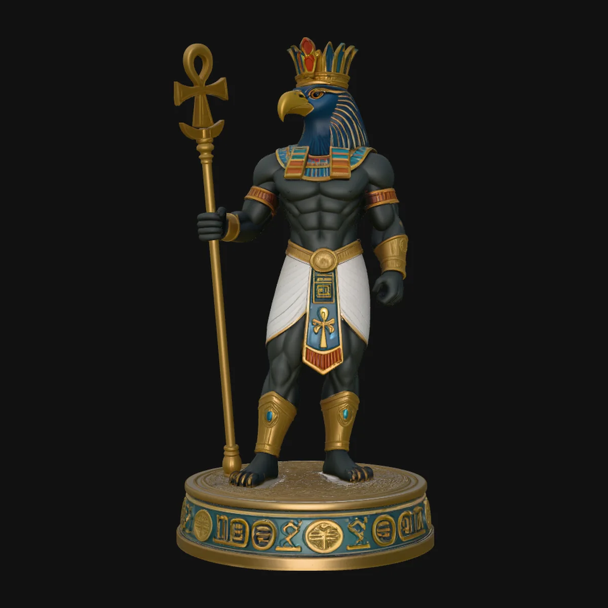 Horus Egyptian God Statue Design 5