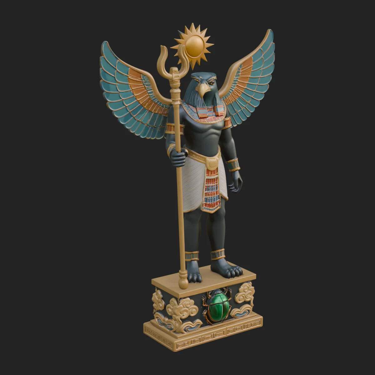 Horus Egyptian God Statue Design 9