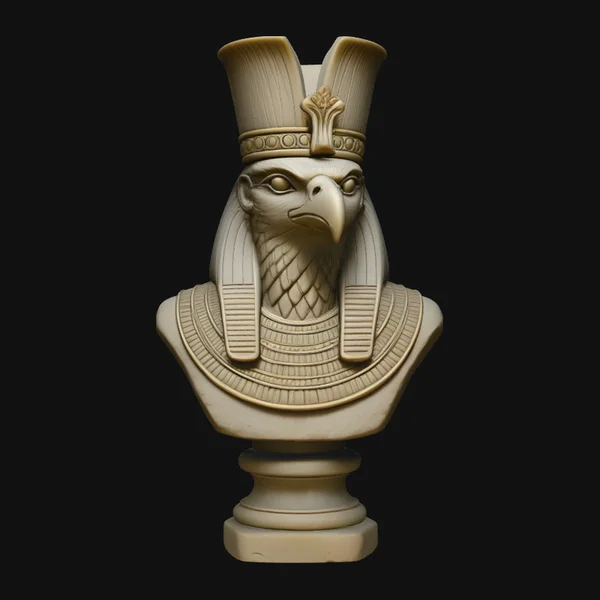 Horus Falcon Bust Statue Design 2