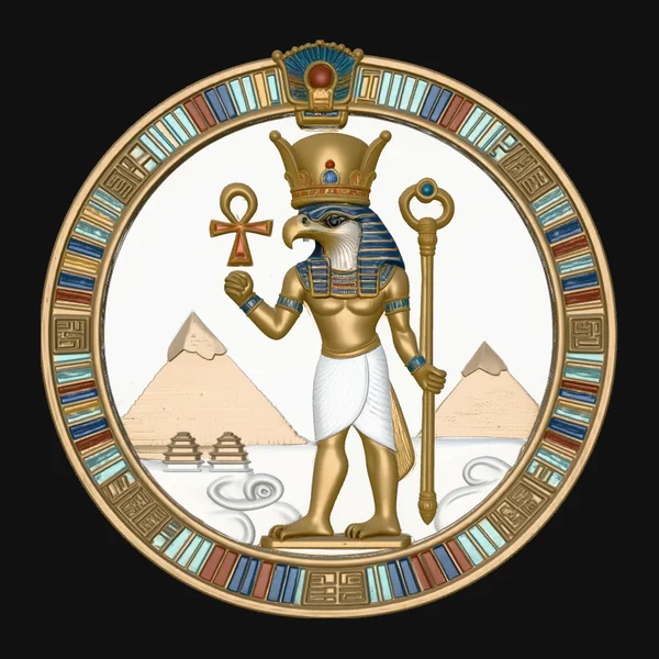 Horus Relief Medallion Pendant Design 4