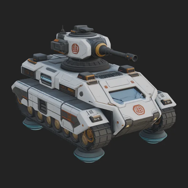 Hover Combat Vehicle Model Design 2
