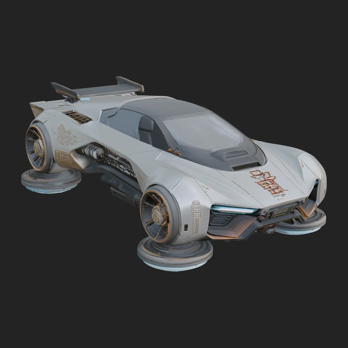 Hover Sports Car Model Design 1