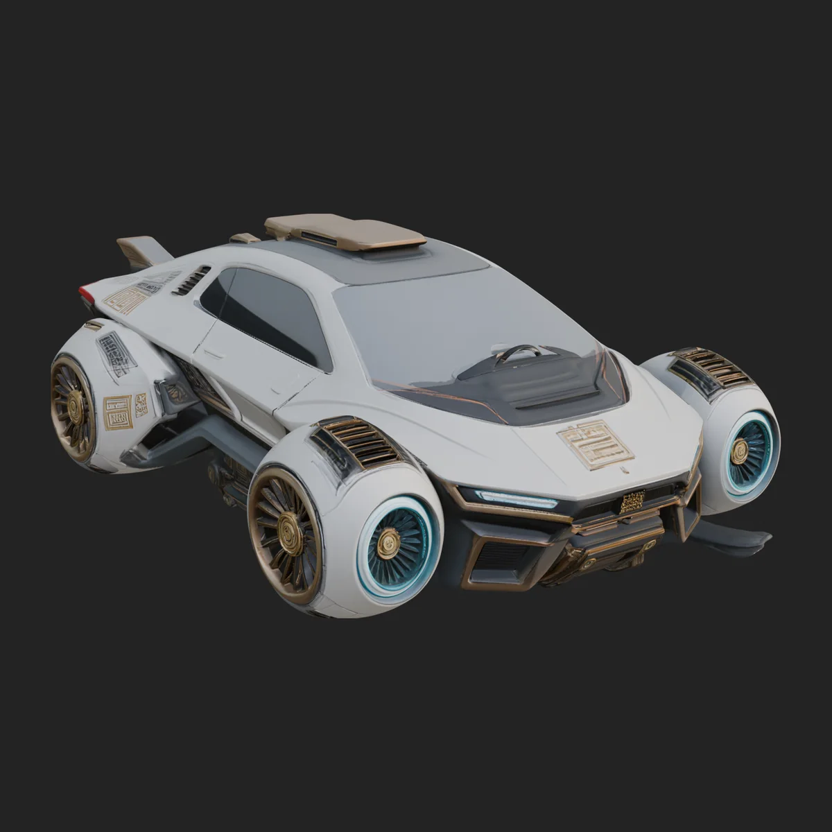 Hover Sports Car Model Design 2