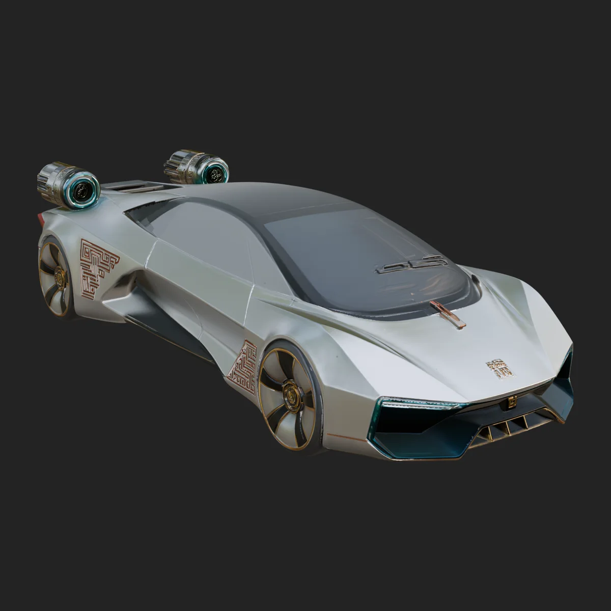 Hover Sports Car Model Design 3