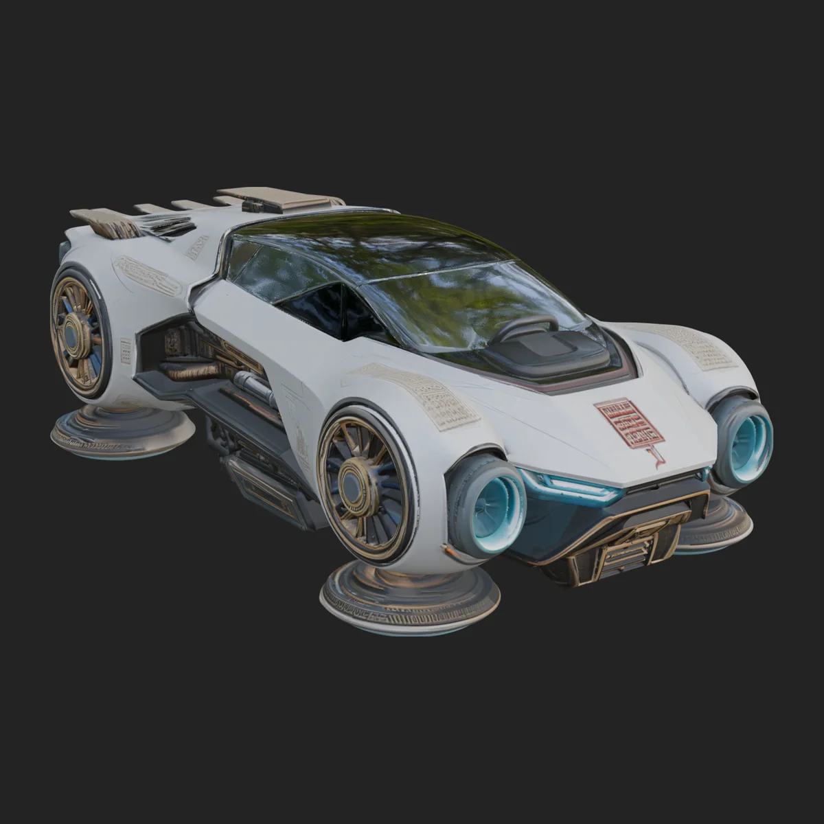 Hover Sports Car Model Design 4