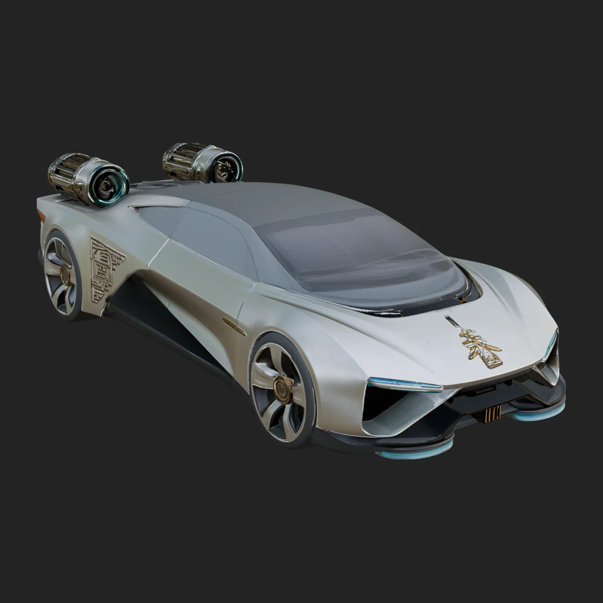 Hover Sports Car Model Design 5
