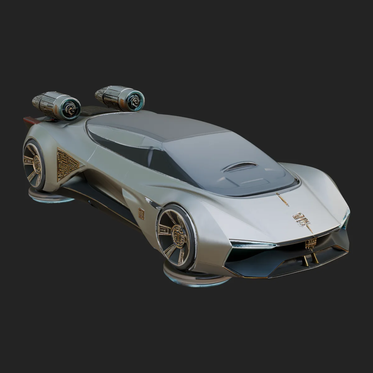 Hover Sports Car Model Design 7