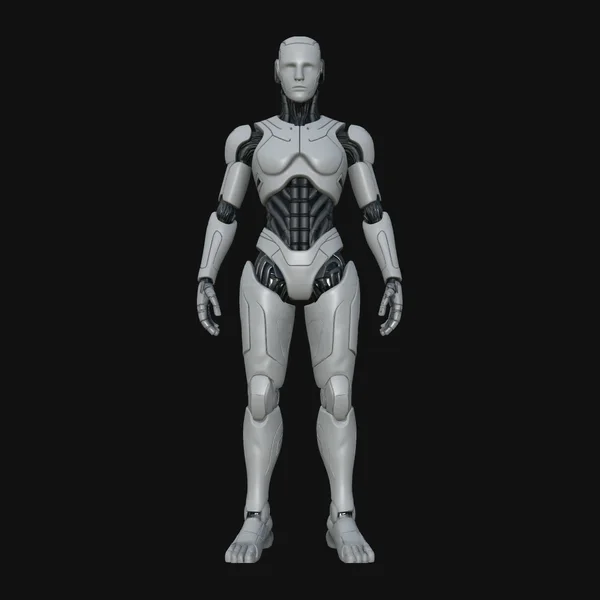 Humanoid Android Statue Design 1