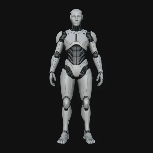 Humanoid Android Statue Design 2