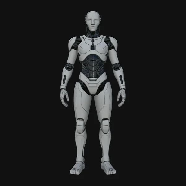 Humanoid Android Statue Design 4