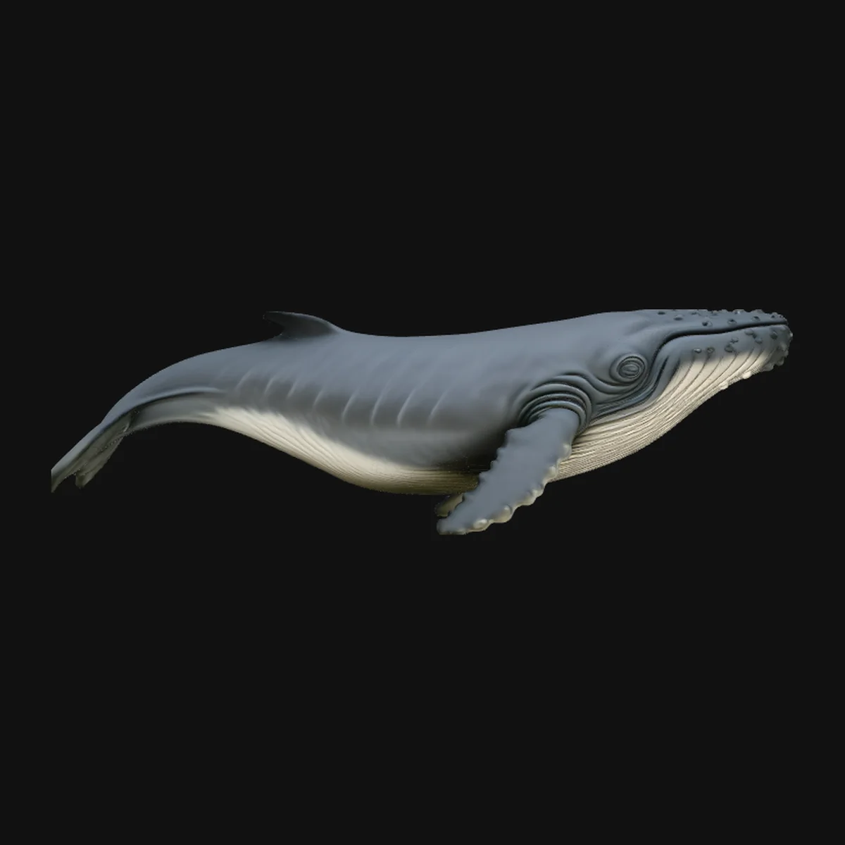 Humpback Whale Statue Design 4