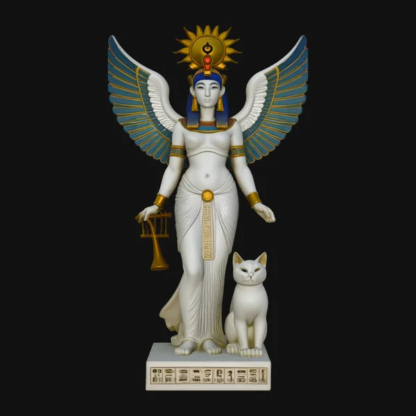 Isis Winged Goddess Statue Design 4