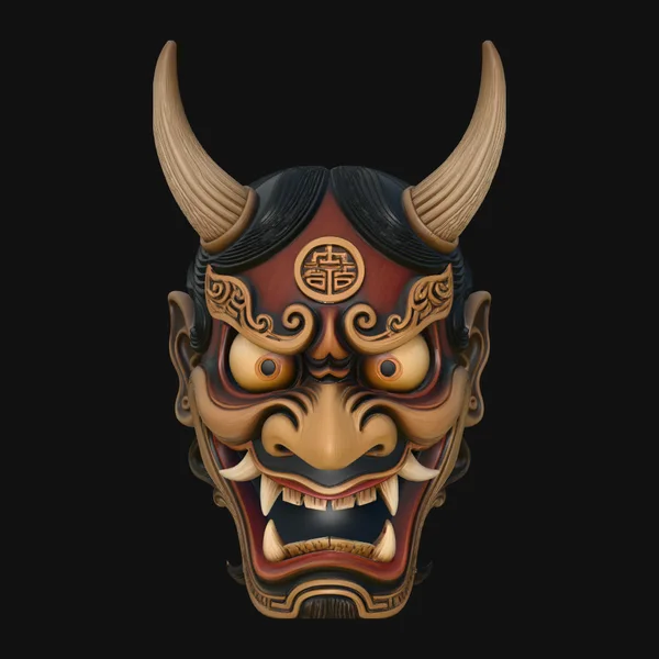 Japanese Oni Mask Design 3