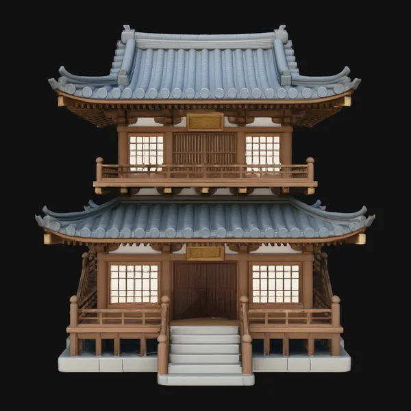 Japanese Wooden Pagoda Model Design 1