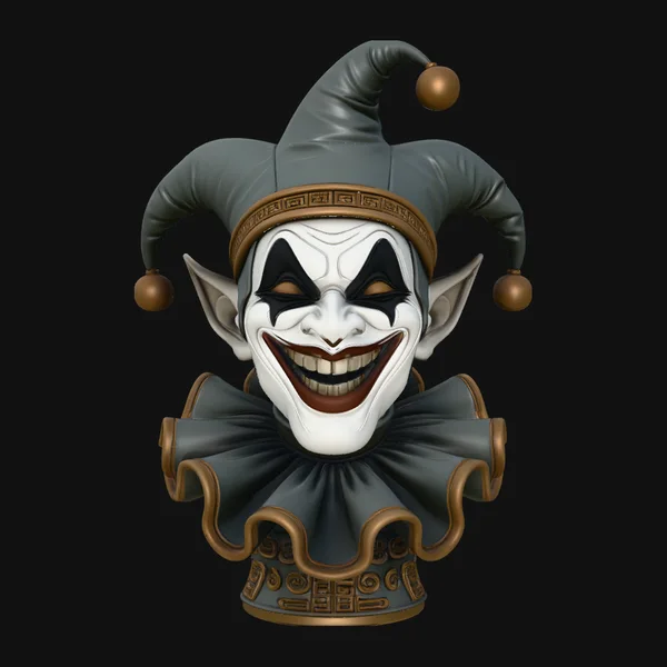 Jester Bust Statue Design 3