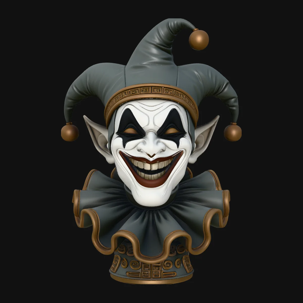 Jester Bust Statue Design 3