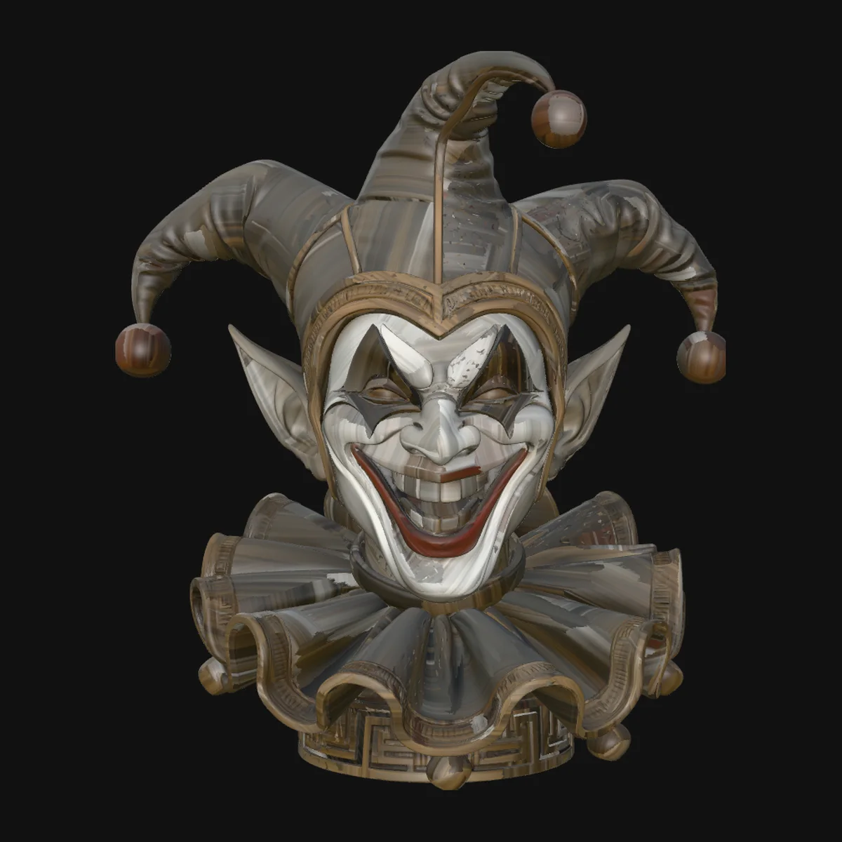 Jester Bust Statue Design 4
