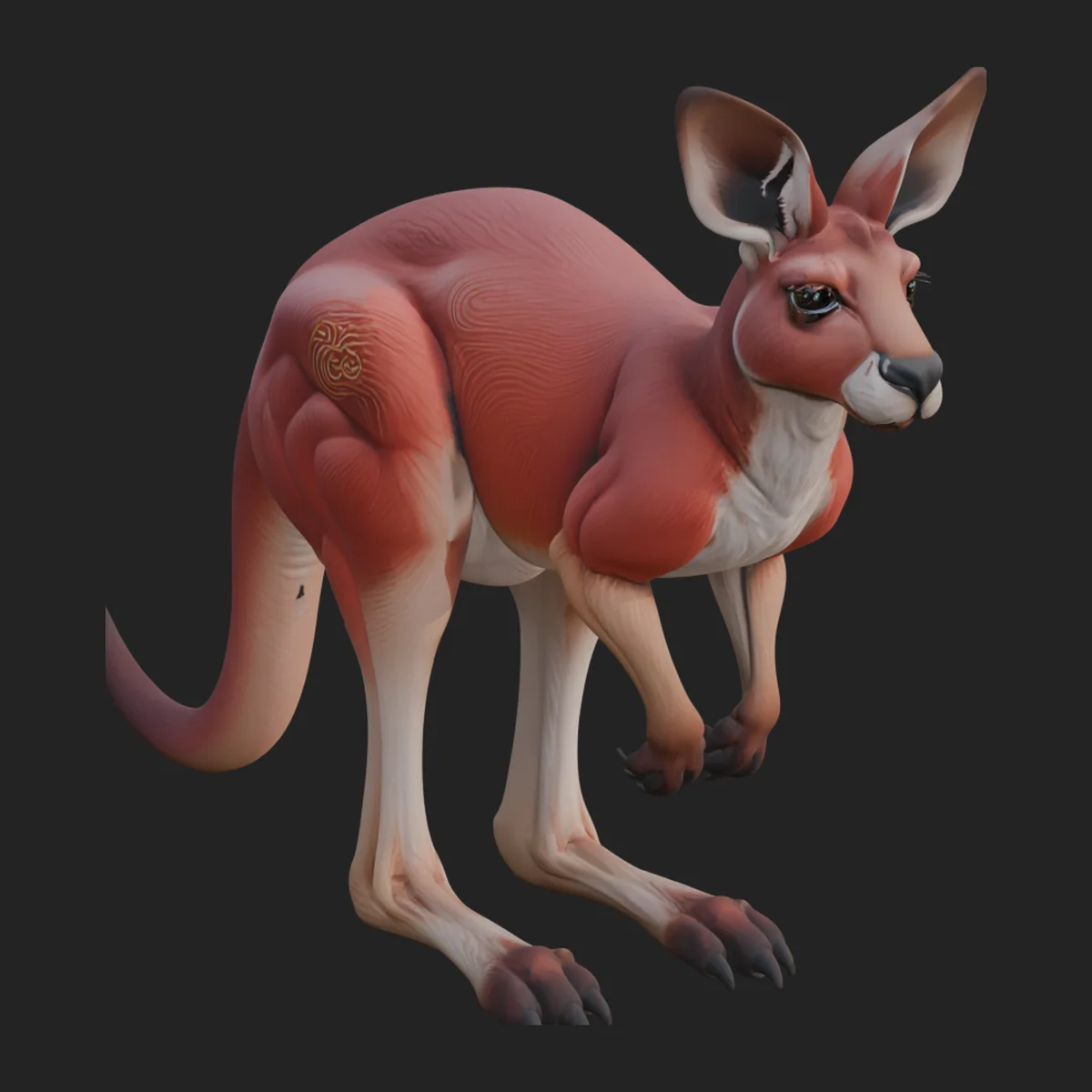Kangaroo Statue Design 1