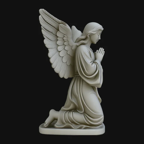 Kneeling Praying Angel Statue Design 1