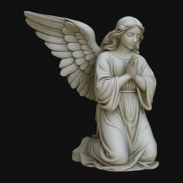 Kneeling Praying Angel Statue Design 2
