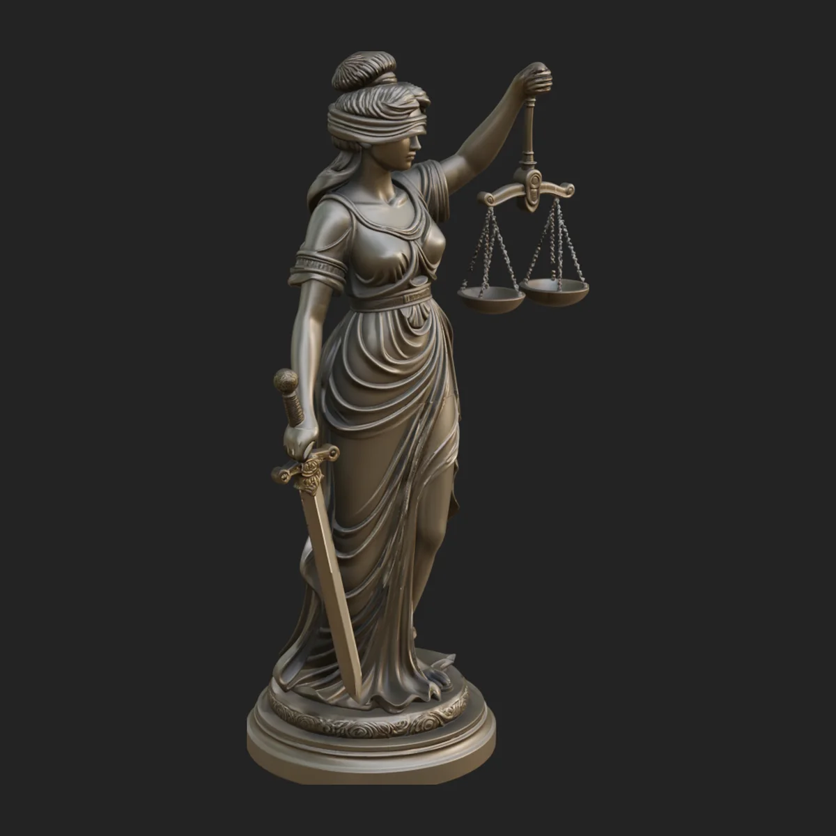 Lady Justice Statue Design 1