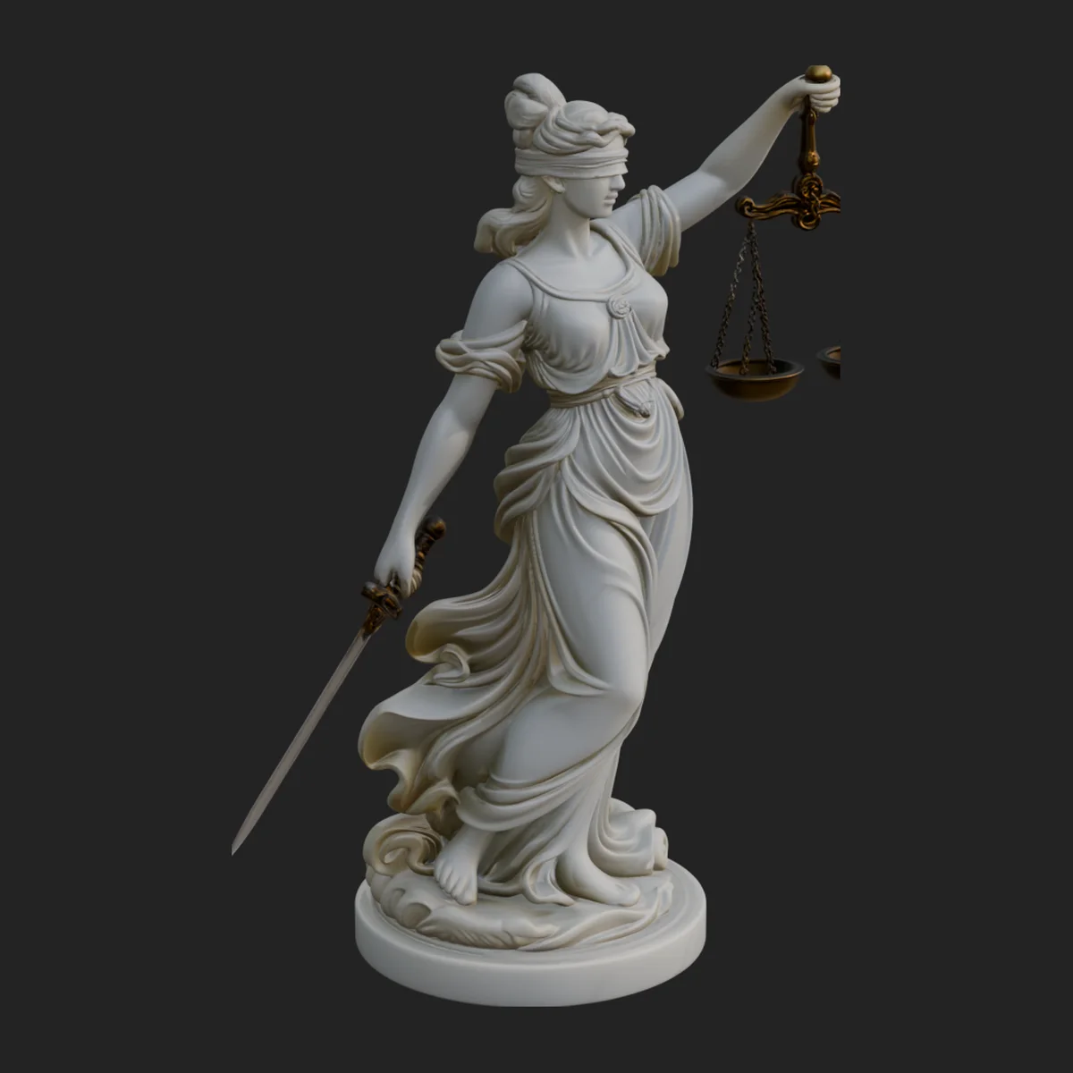 Lady Justice Statue Design 2