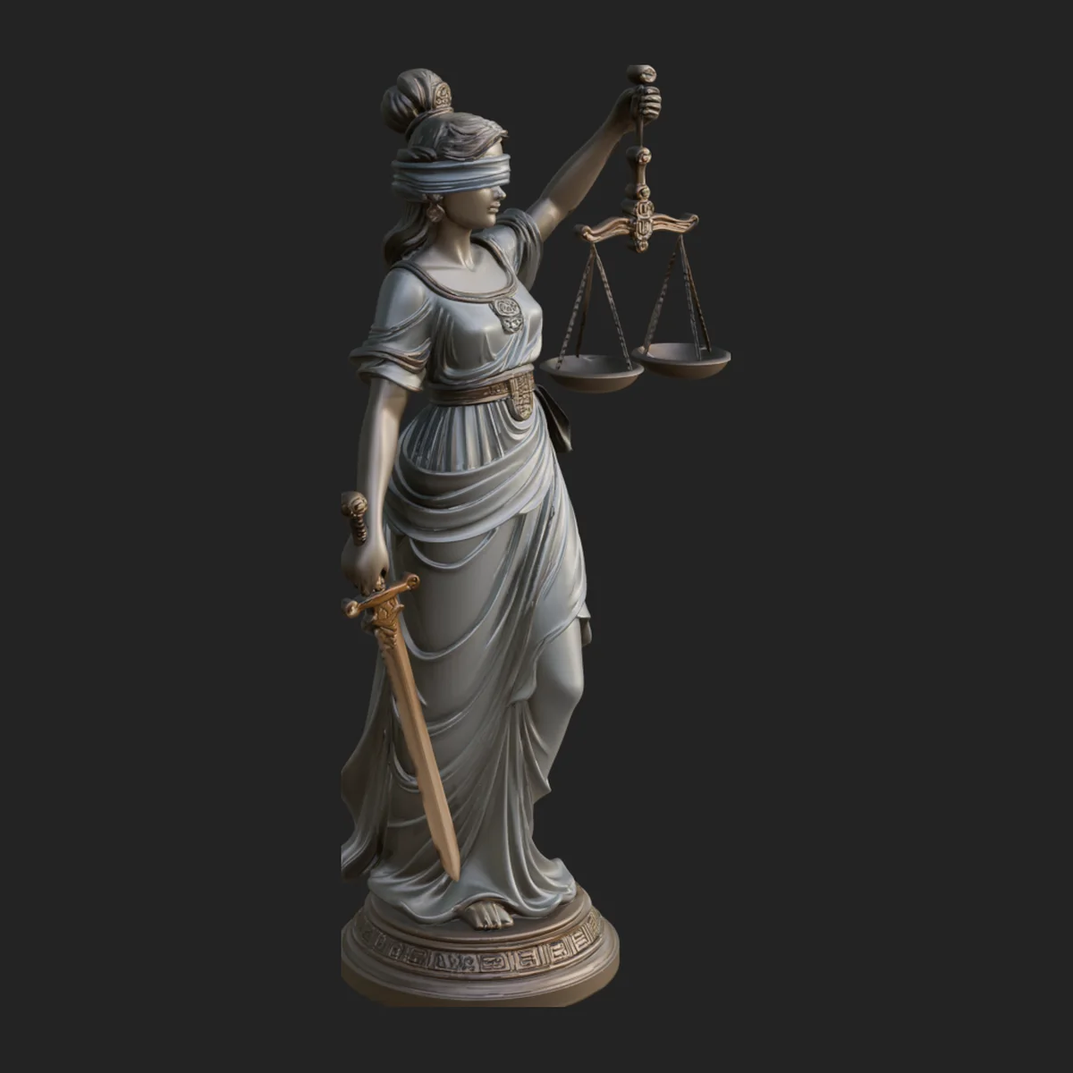 Lady Justice Statue Design 3