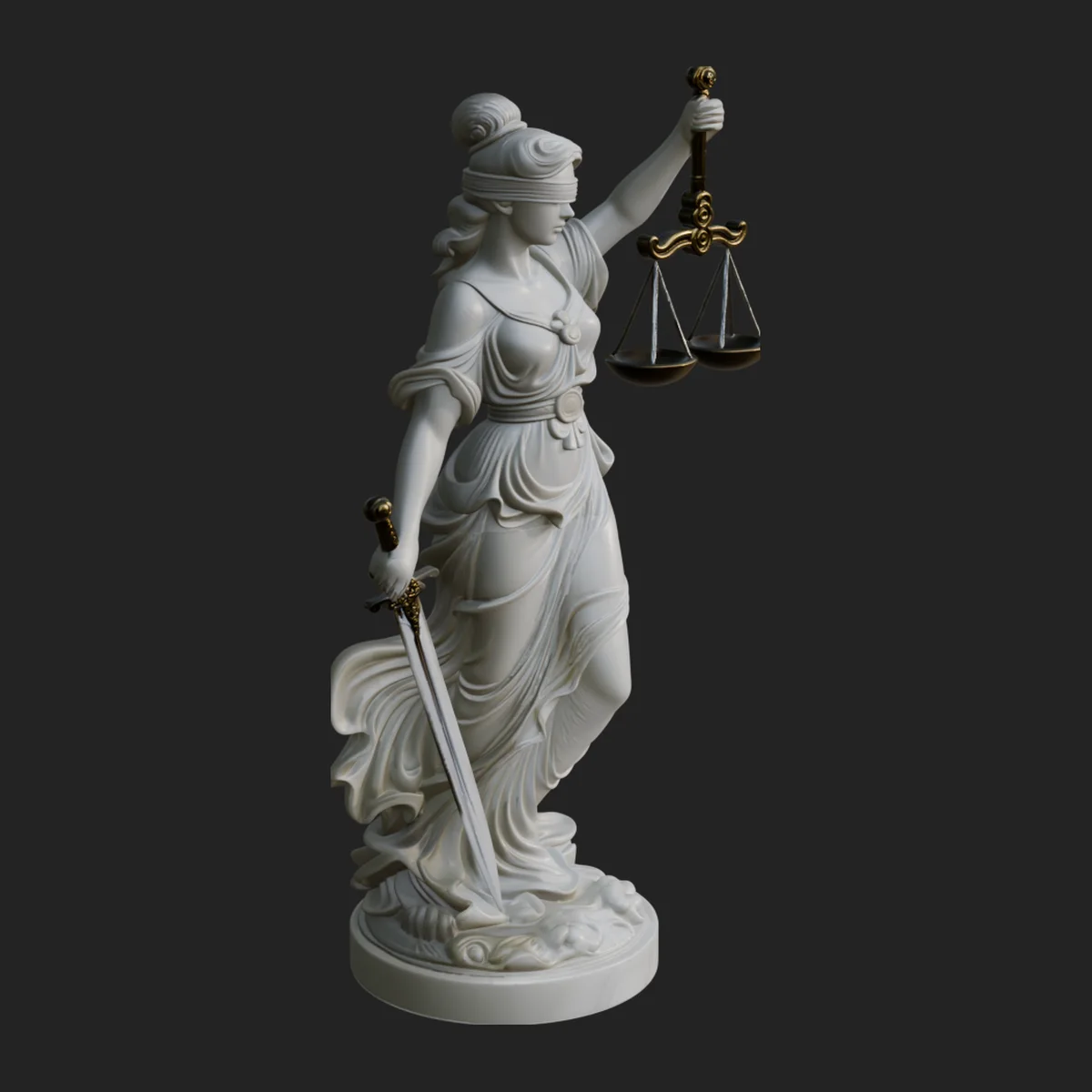 Lady Justice Statue Design 6