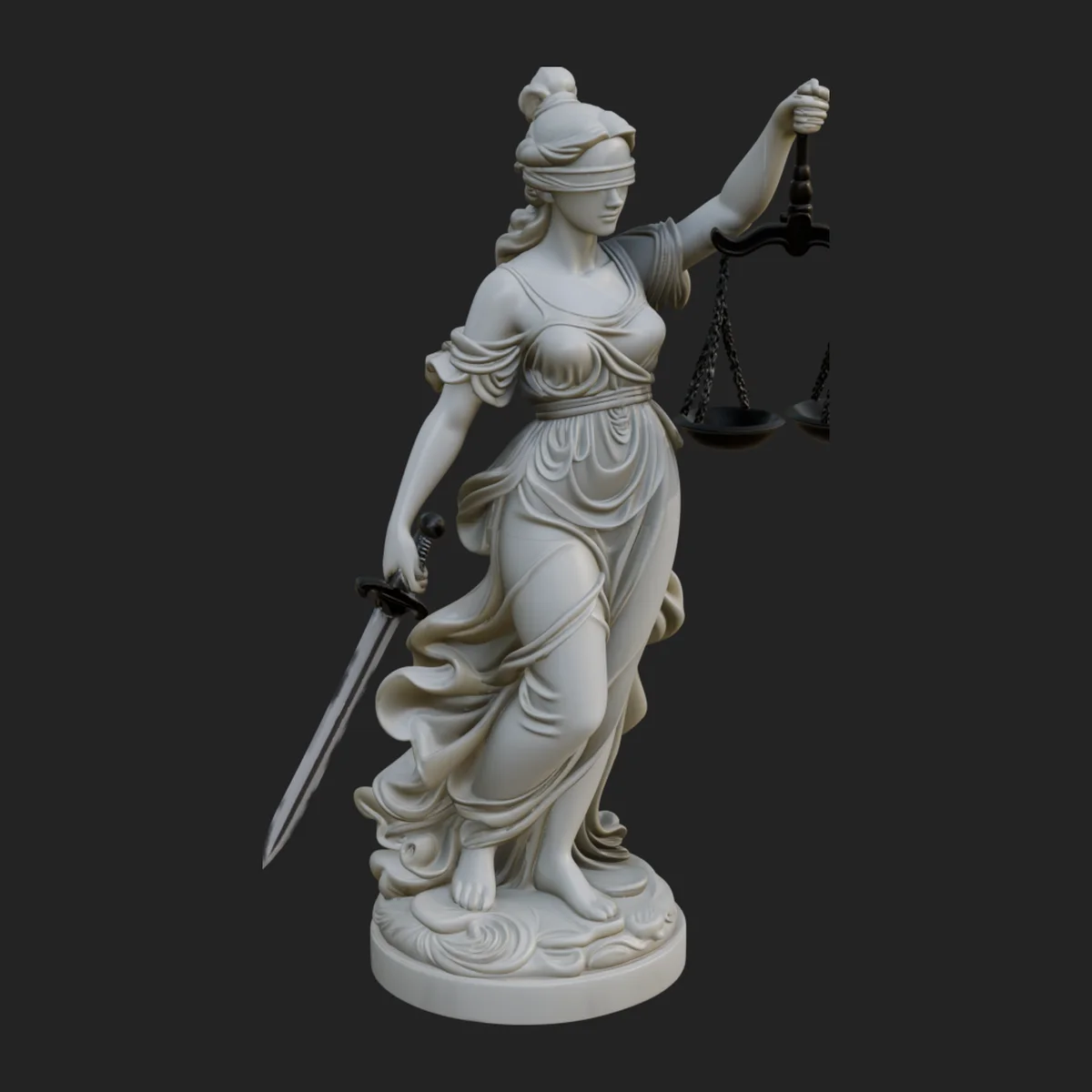 Lady Justice Statue Design 7