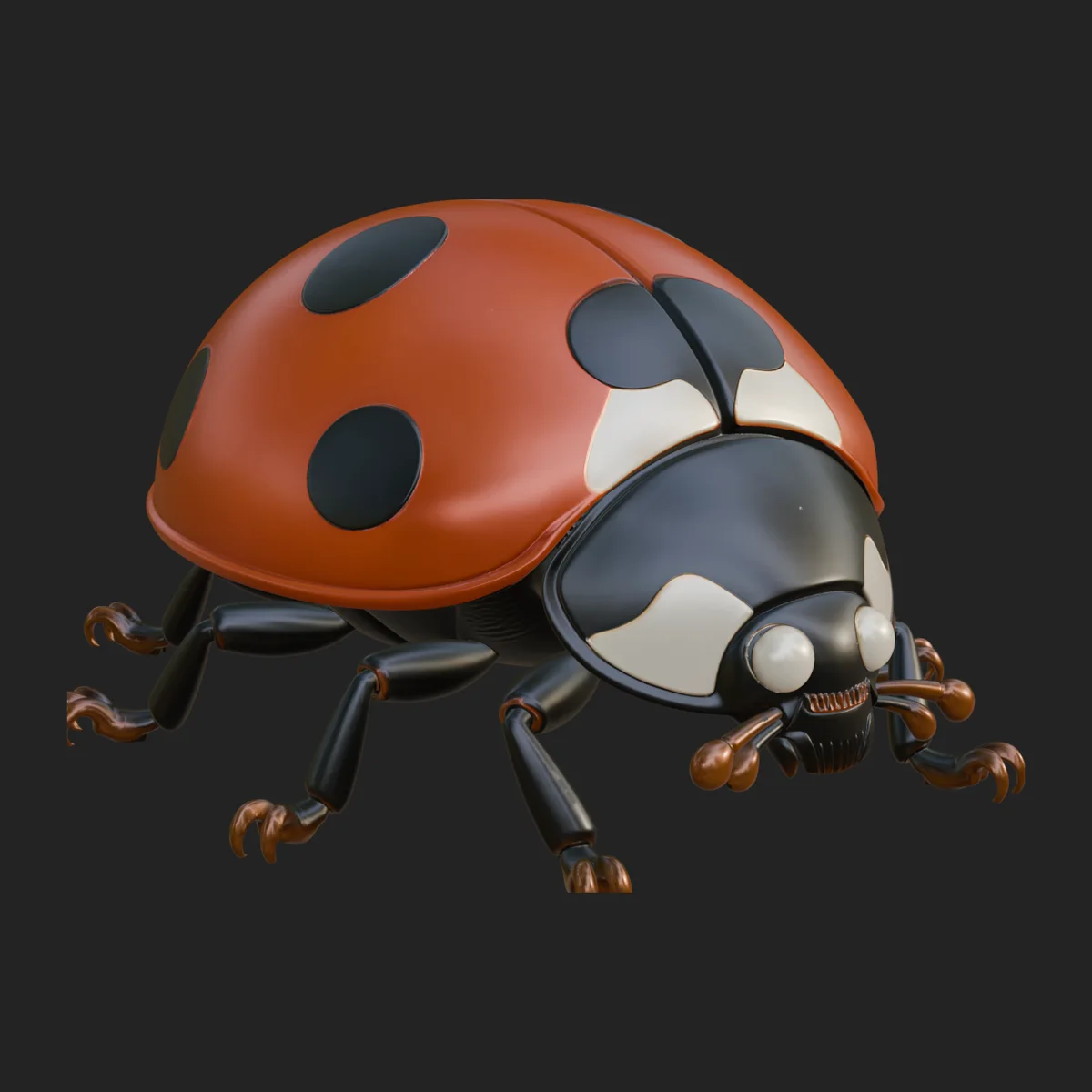 Ladybug Beetle Statue Design 2